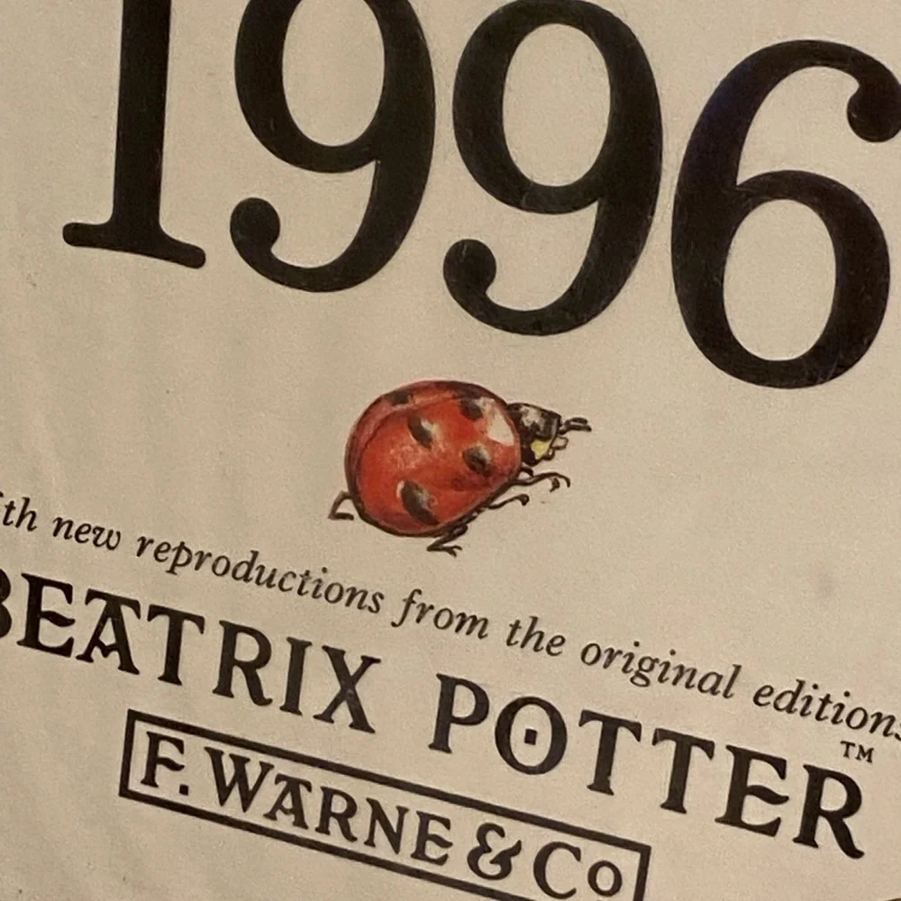 Vintage Original Peter Rabbit Calendar 1996 Beatrix Potter 40 character stickers